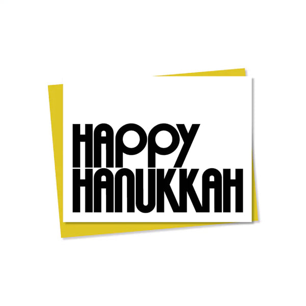 Everyday Yiddish Greeting Card - Happy Hanukkah