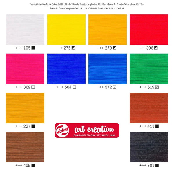 Royal Talens Art Creation Acrylic Colour Set - 12 x 12ml