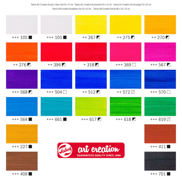 Royal Talens Art Creation Acrylic Colour Set - 24 x 12ml