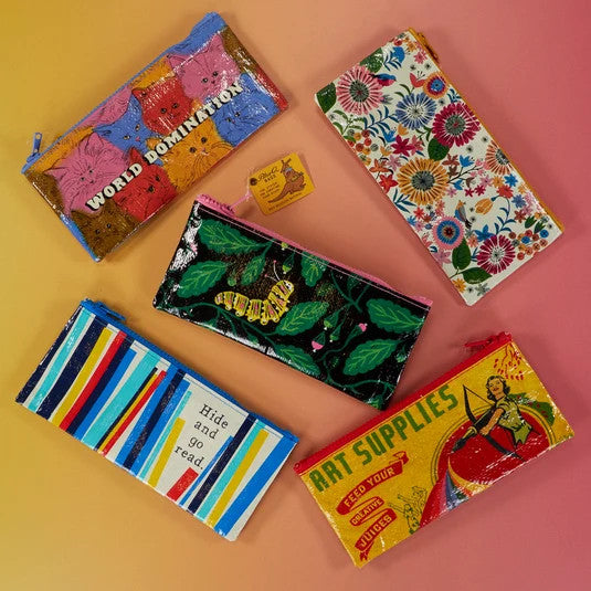 Blue Q Recycled Pencil Case - World Domination