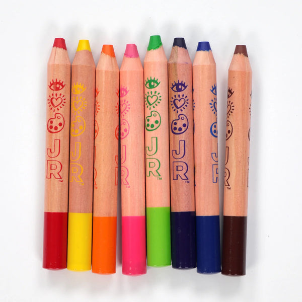 Bright Stripes iHeartArt Chubby Watercolour Pencils 8pk