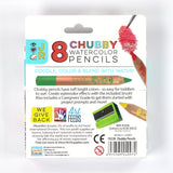 Bright Stripes iHeartArt Chubby Watercolour Pencils 8pk
