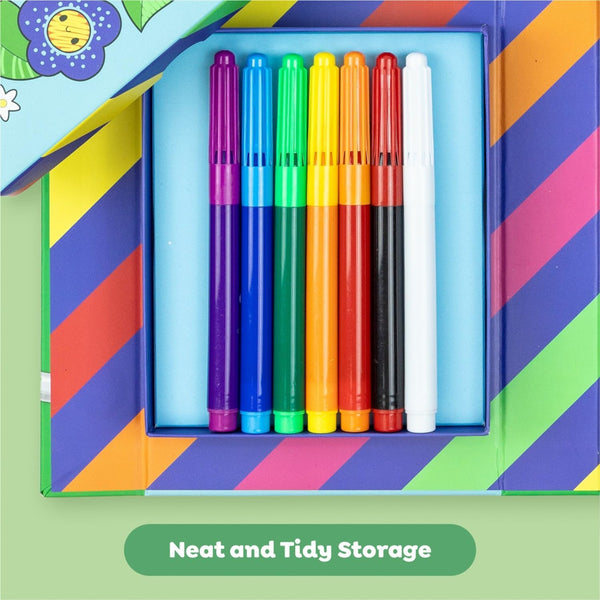 Tiger Tribe Colour Change Colouring Kit - Garden Friends