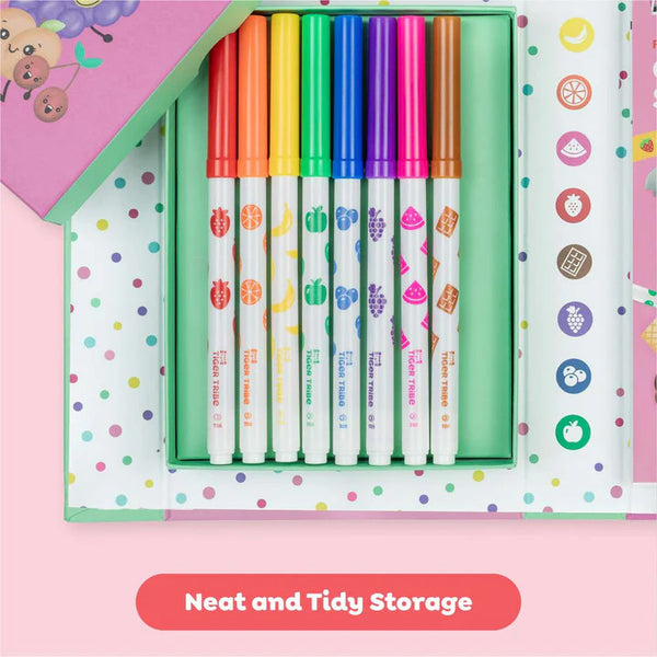 Tiger Tribe Scented Markers Colouring Set - Fruity Cutie