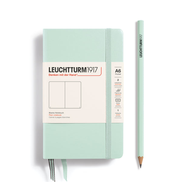 Leuchtturm1917 A6 Pocket Notebooks - Ruled MINT GREEN