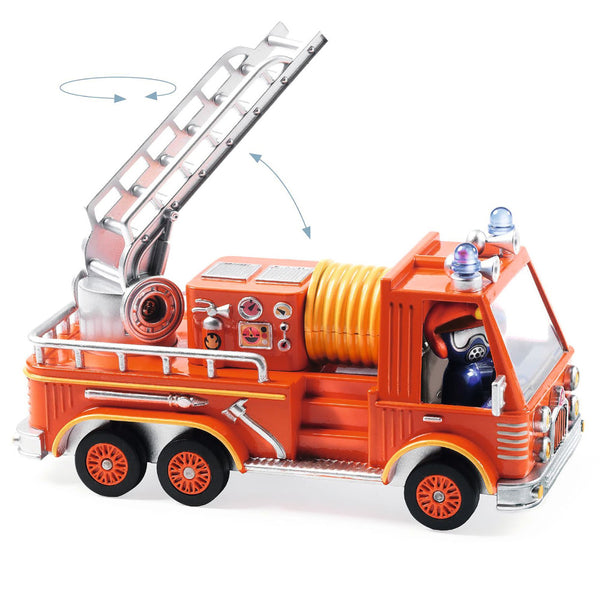 Djeco Crazy Motors Toy Car - Captain Fire Truck