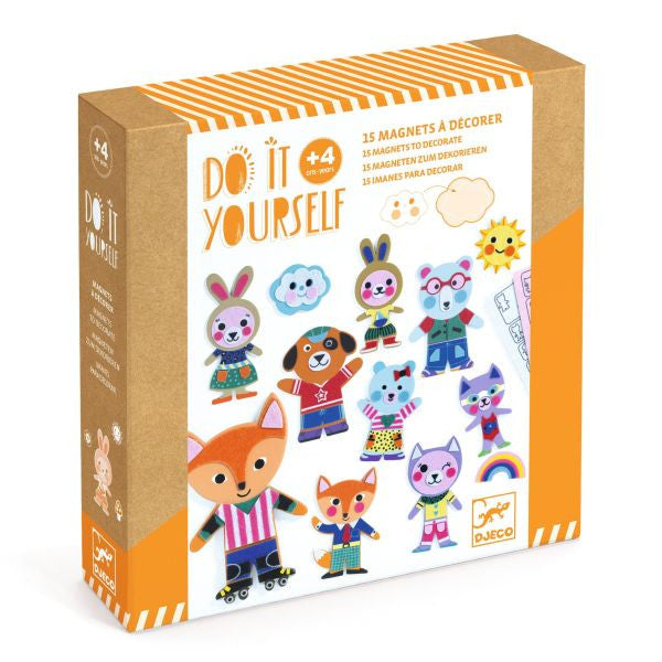 Djeco DIY Felt Magnets Kit - Funky Family