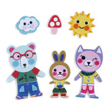 Djeco DIY Felt Magnets Kit - Funky Family