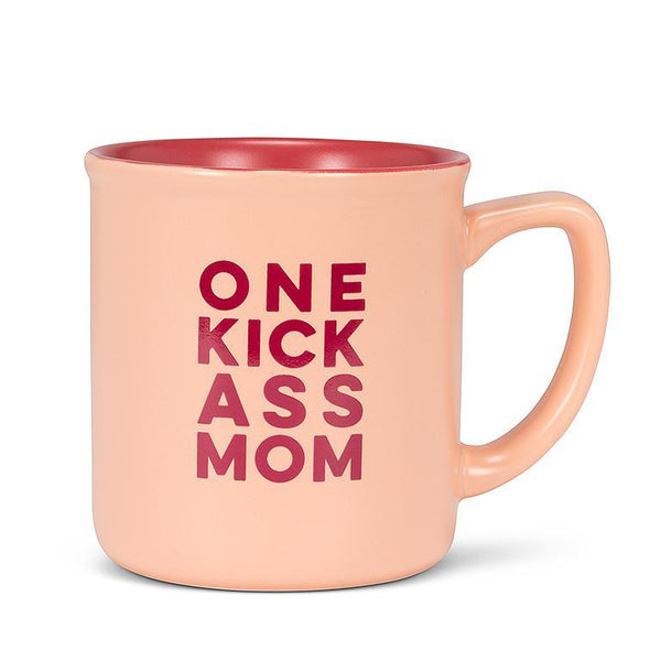 Abbott Stoneware Mug 15oz - One Kick Ass Mom