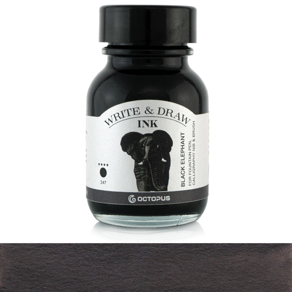 Octopus Fluids Write & Draw Inks BLACK ELEPHANT