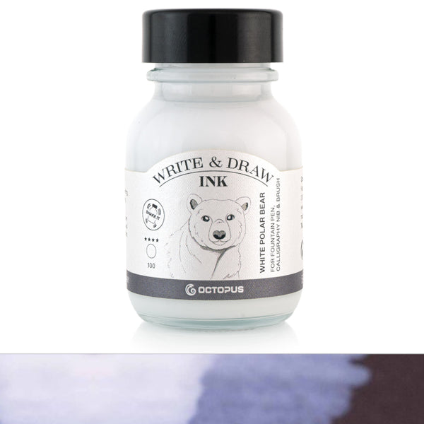 Octopus Fluids Write & Draw Inks WHITE POLAR BEAR