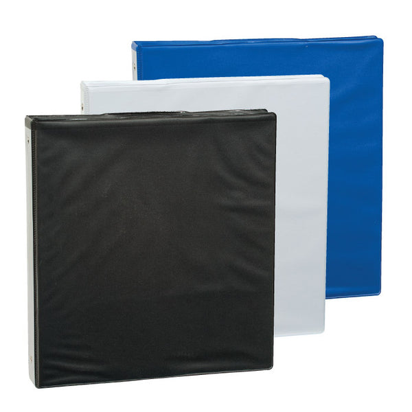 Merangue 3-Ring Vinyl Overlay View Binder, 1" - Assorted