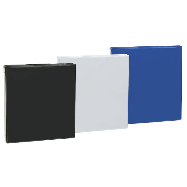 Merangue 3-Ring Vinyl Overlay View Binder, 1" - Assorted