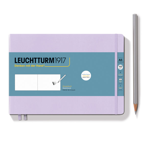 Leuchtturm1917 A5 Medium Landscape Sketchbooks LILAC