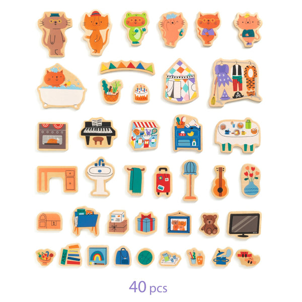 Djeco Inzebox Magnetic Playset - InZeHouse