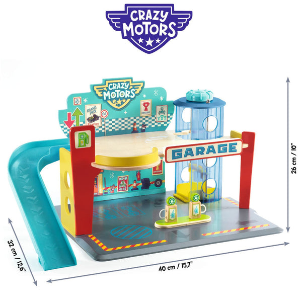 Djeco Crazy Motors Toy Car Garage