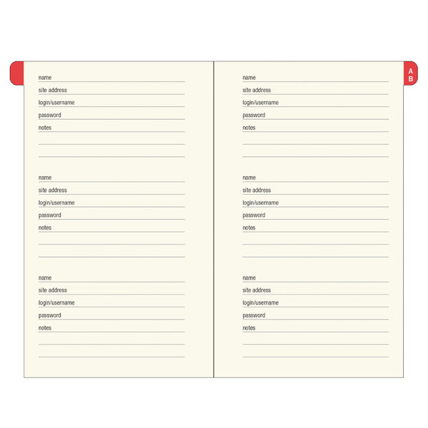 Peter Pauper Press Internet Address & Password Logbook - Mushrooms