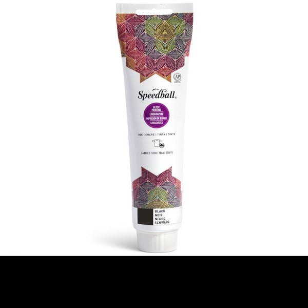 Speedball Fabric Block Printing Ink 5oz - Black