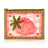 Blue Q Recycled Zipper Pouch - Strawberry Clouds