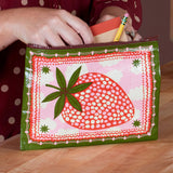 Blue Q Recycled Zipper Pouch - Strawberry Clouds