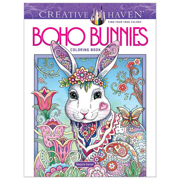 Creative Haven Colouring Book - Boho Bunnies