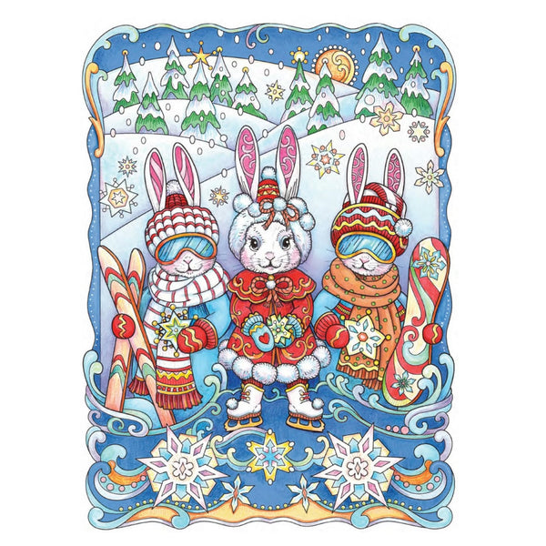 Creative Haven Colouring Book - Boho Bunnies