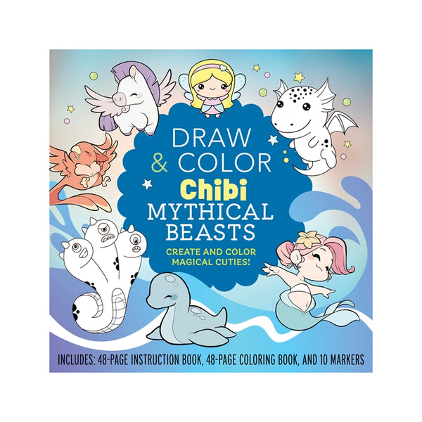 Chartwell Draw & Colour Chibi Mythical Beasts