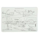 M. Ruskin Laminated Placemat Dinosaurs