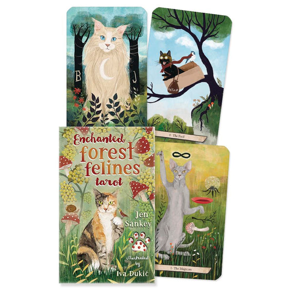 Enchanted Forest Felines Tarot by Jen Sankey & Iva Dukic