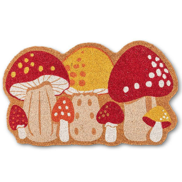ABBOTT Coir Doormat 18x30" - Colourful Mushrooms