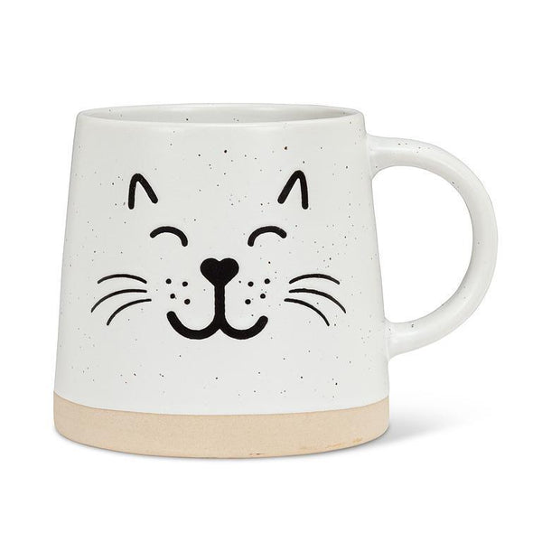 Abbott Stoneware Cat Face Mug