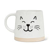 Abbott Stoneware Cat Face Mug