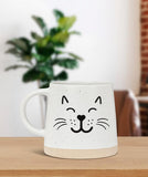 Abbott Stoneware Cat Face Mug