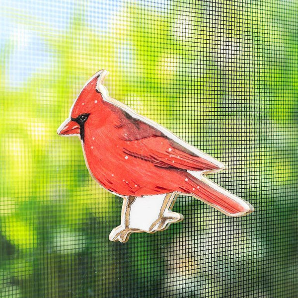 Abbott Two-Sided Screen Door Magnet - Cardinal