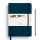 Leuchtturm1917 A5 Medium Notebooks - Blank DEEP SEA