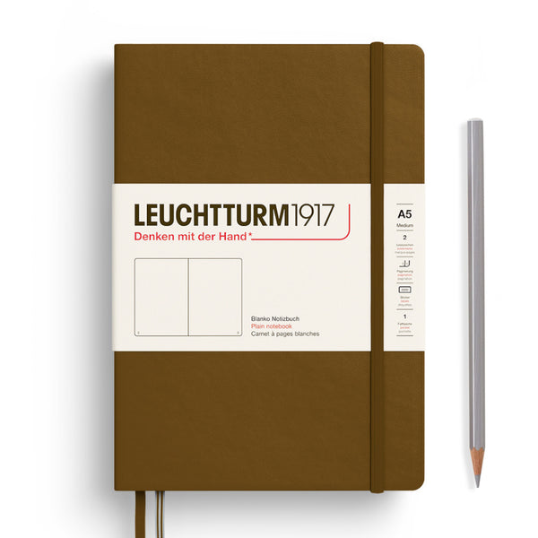 Leuchtturm1917 A5 Medium Notebooks - Blank SPICE BROWN