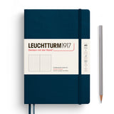Leuchtturm1917 A5 Medium Notebooks - Dotgrid DEEP SEA