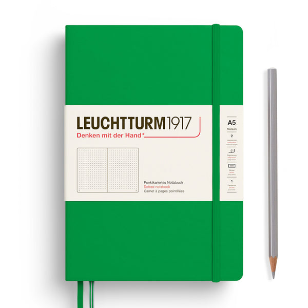 Leuchtturm1917 A5 Medium Notebooks - Dotgrid SPRING LEAF