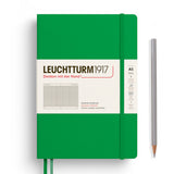 Leuchtturm1917 A5 Medium Notebooks - Grid SPRING LEAF