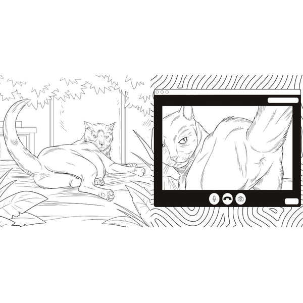 The Cat Butt Adult Colouring Book