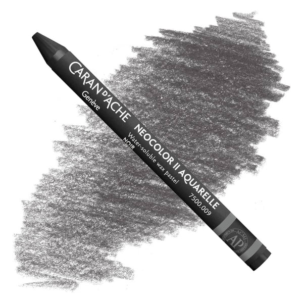 Caran d'Ache Neocolor II Watersoluble Pastels BLACK