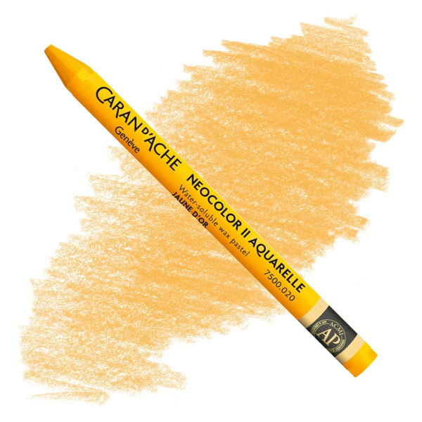 Caran d'Ache Neocolor II Watersoluble Pastels GOLDEN YELLOW