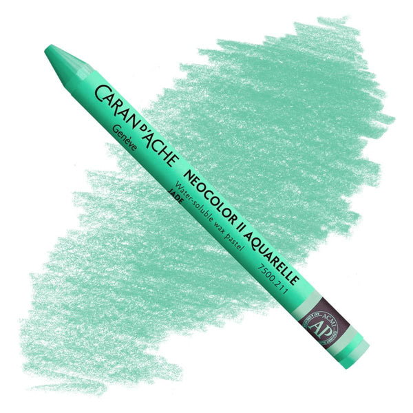 Caran d'Ache Neocolor II Watersoluble Pastels JADE GREEN