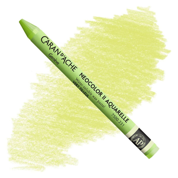 Caran d'Ache Neocolor II Watersoluble Pastels LIME GREEN