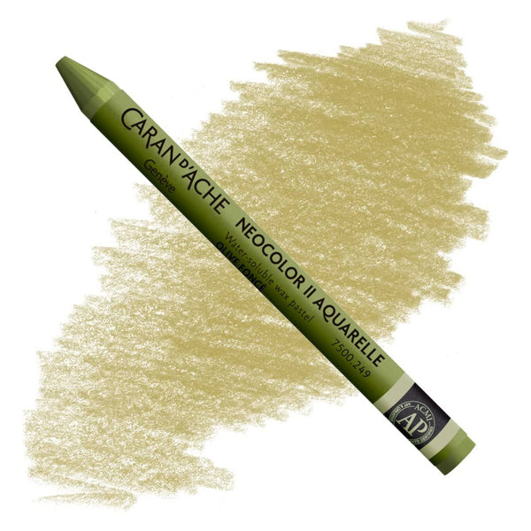 Caran d'Ache Neocolor II Watersoluble Pastels OLIVE