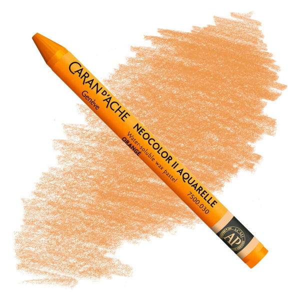 Caran d'Ache Neocolor II Watersoluble Pastels ORANGE