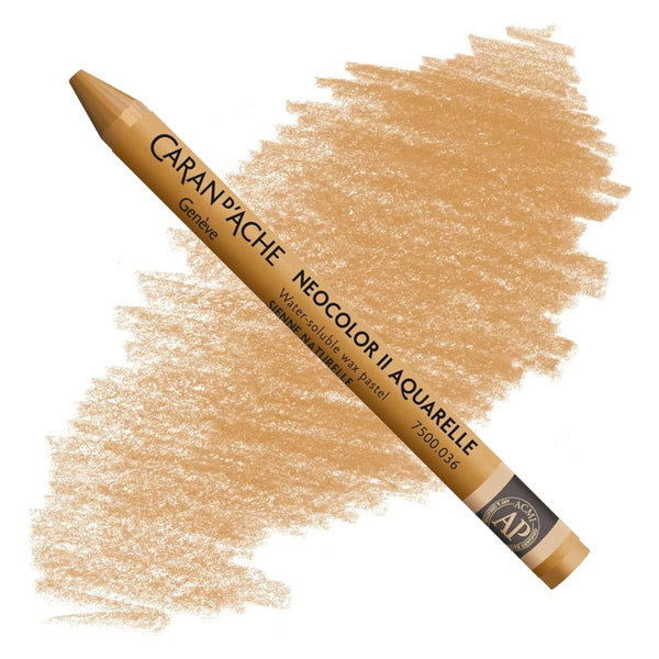 Caran d'Ache Neocolor II Watersoluble Pastels RAW SIENNA