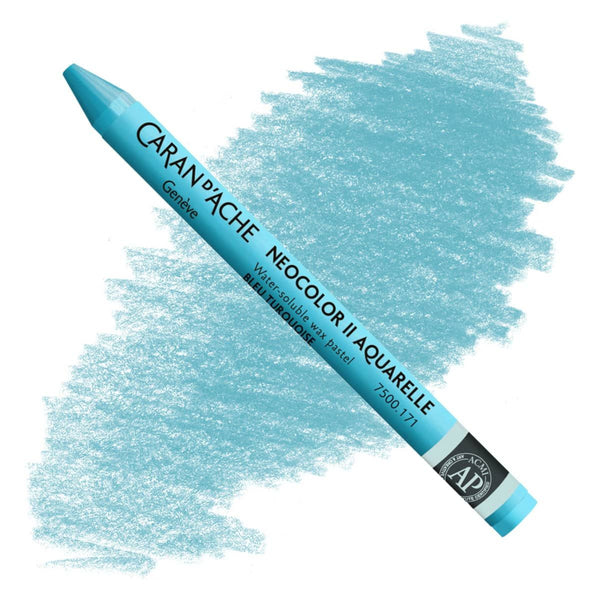 Caran d'Ache Neocolor II Watersoluble Pastels TURQUOISE BLUE