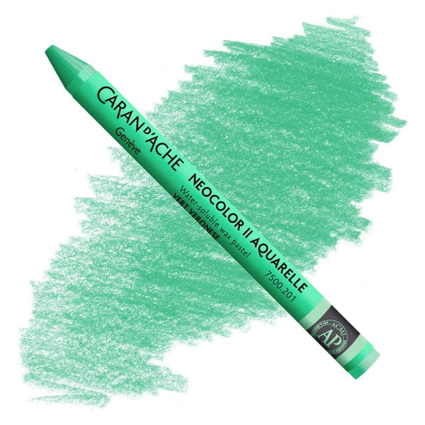 Caran d'Ache Neocolor II Watersoluble Pastels VERONESE GREEN