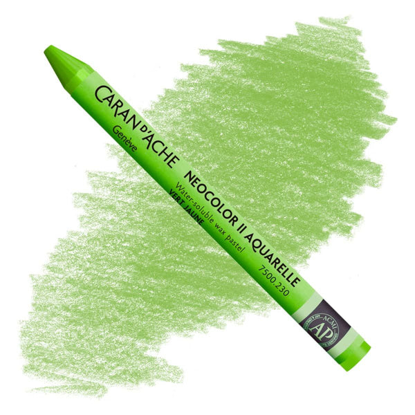 Caran d'Ache Neocolor II Watersoluble Pastels YELLOW GREEN